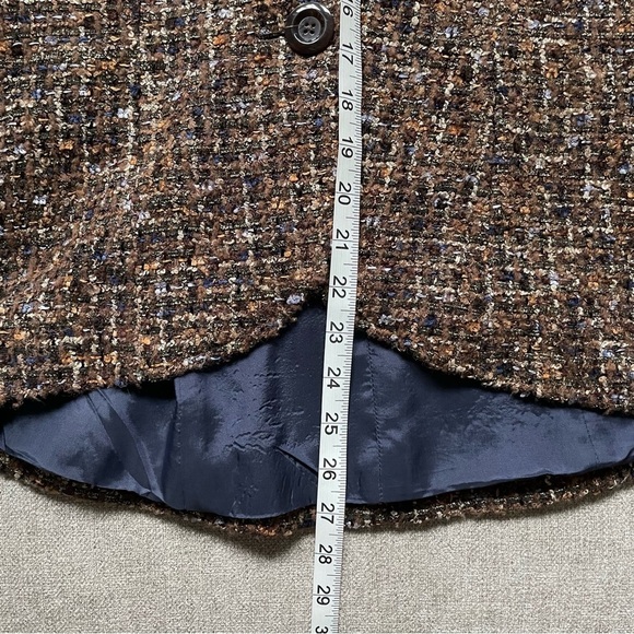Coldwater Creek Wool Blend Old Money Designer Vibes Tweed Look Blazer Jacket - Picture 11 of 14